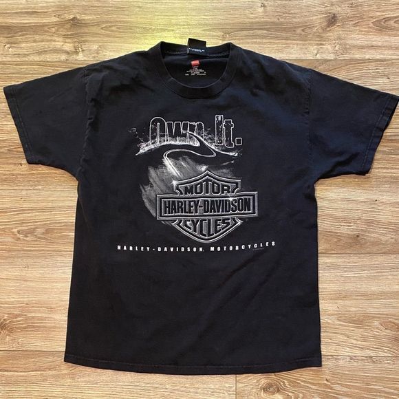 Harley-Davidson Other - Harley Davidson Black Tee Size Large “Own It” Terre Haute, Indiana